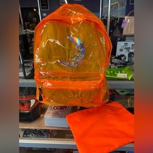Orange Rave Vinyl Backpack